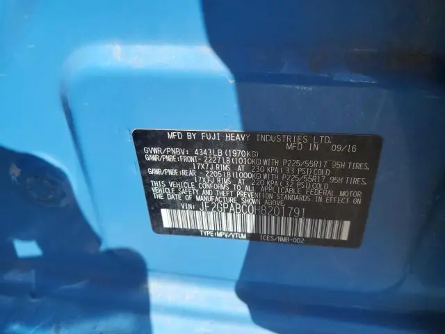 2017 SUBARU CROSSTREK PREMIUM  