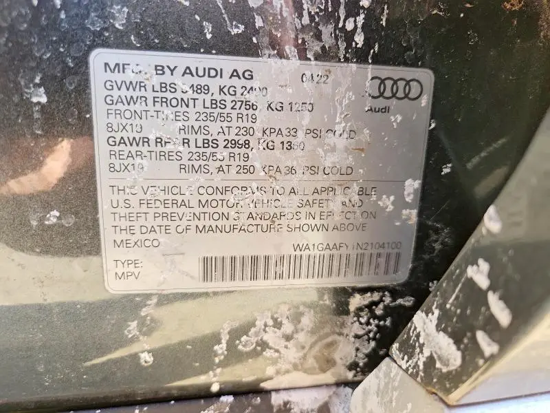 2022 AUDI Q5 PREMIUM 45  