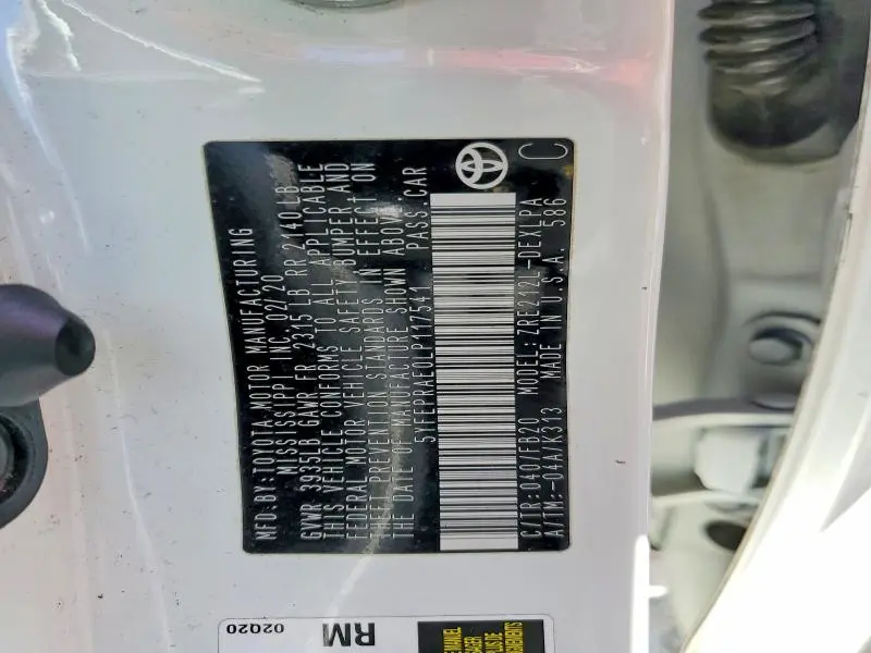 2020 TOYOTA COROLLA LE  