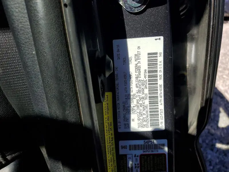 2016 TOYOTA TACOMA TRD SPORT  