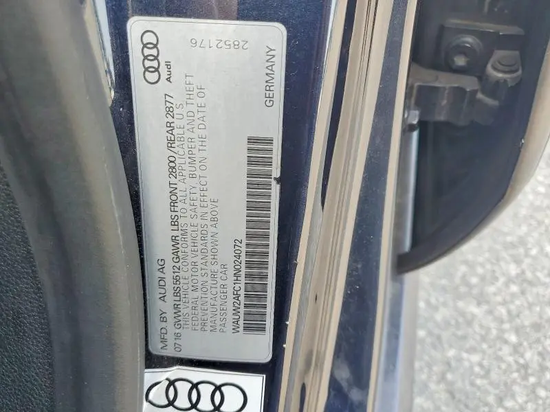 2017 AUDI A7 PREMIUM PLUS  
