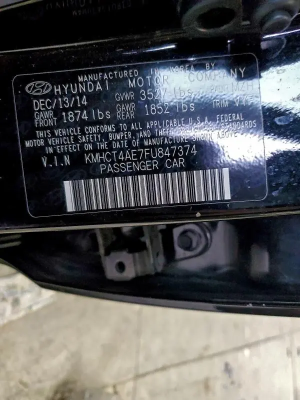 2015 HYUNDAI ACCENT GLS  