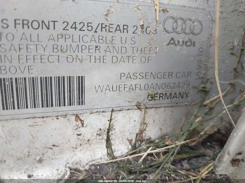 2010 AUDI A4 2.0T PREMIUM