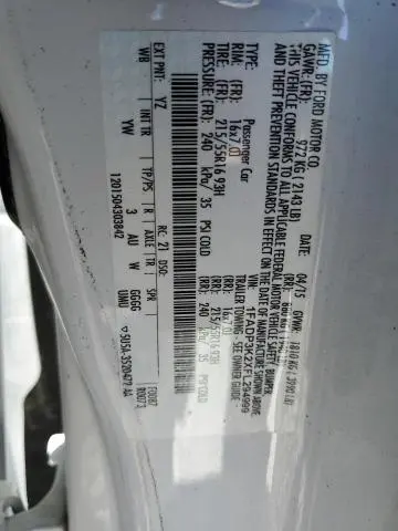 2015 FORD FOCUS SE  