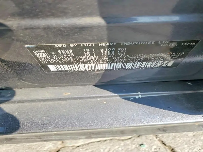 2016 SUBARU LEGACY 3.6R LIMITED  