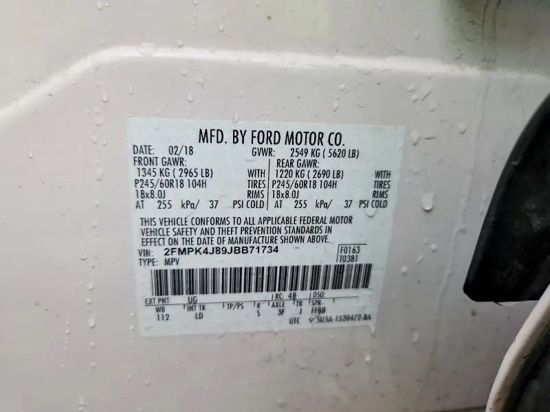 2018 FORD EDGE SEL  