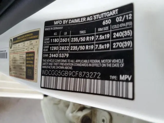 2012 MERCEDES-BENZ GLK 350