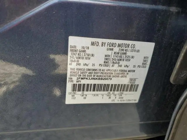 2019 FORD EDGE SEL  