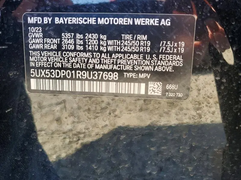 2024 BMW X3 XDRIVE30I  