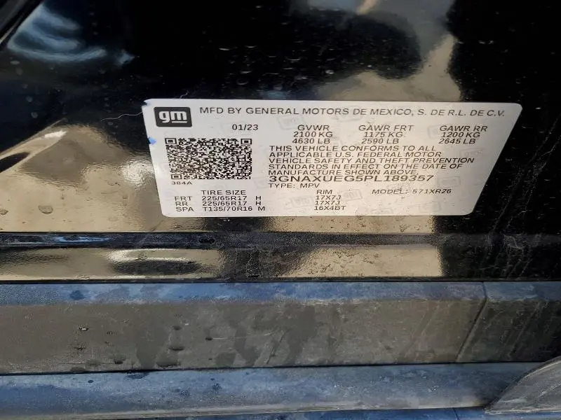 2023 CHEVROLET EQUINOX LT  