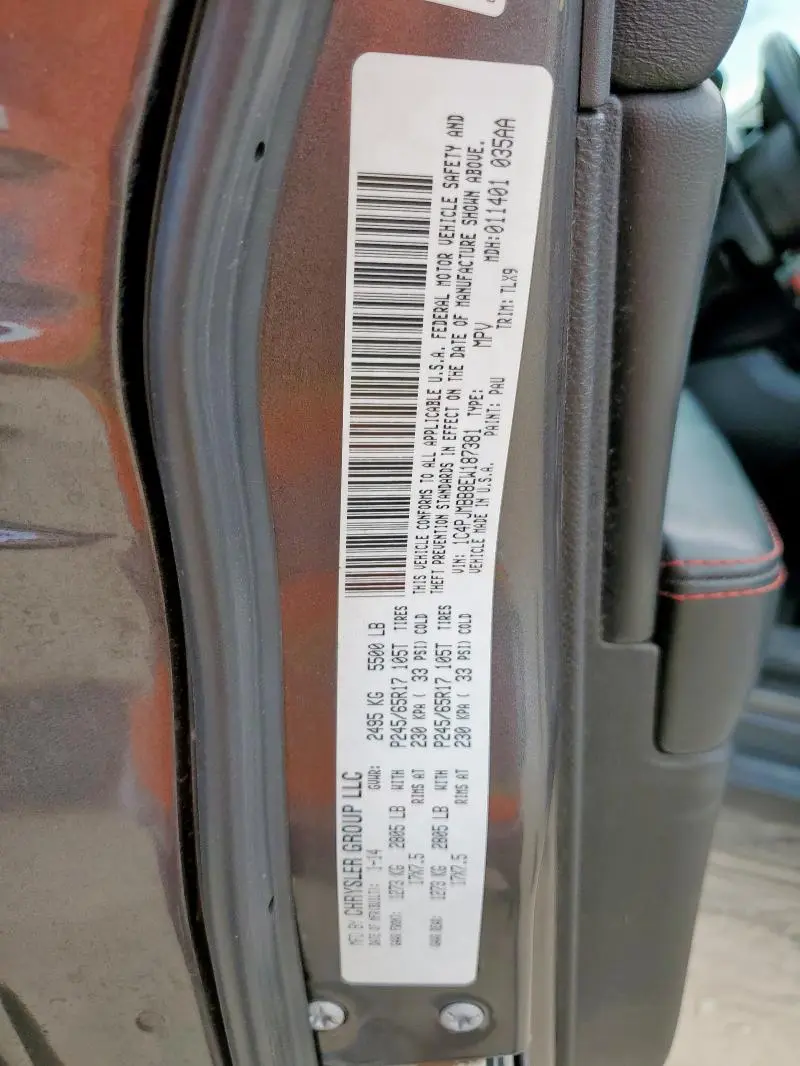 2014 JEEP CHEROKEE TRAILHAWK  