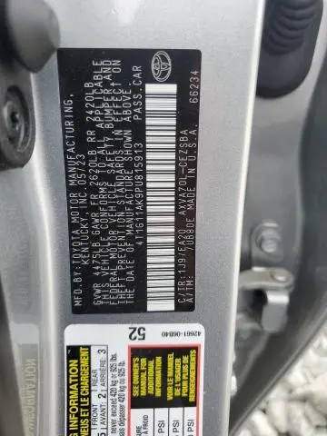 2023 TOYOTA CAMRY SE NIGHT SHADE  