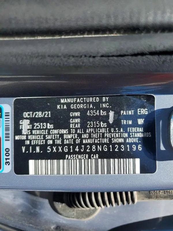 2022 KIA K5 LXS  