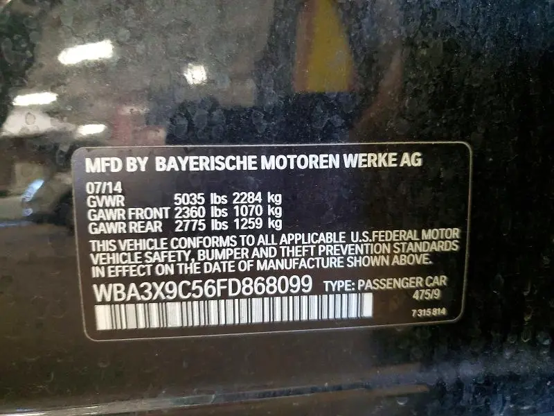 2015 BMW 335 XIGT  