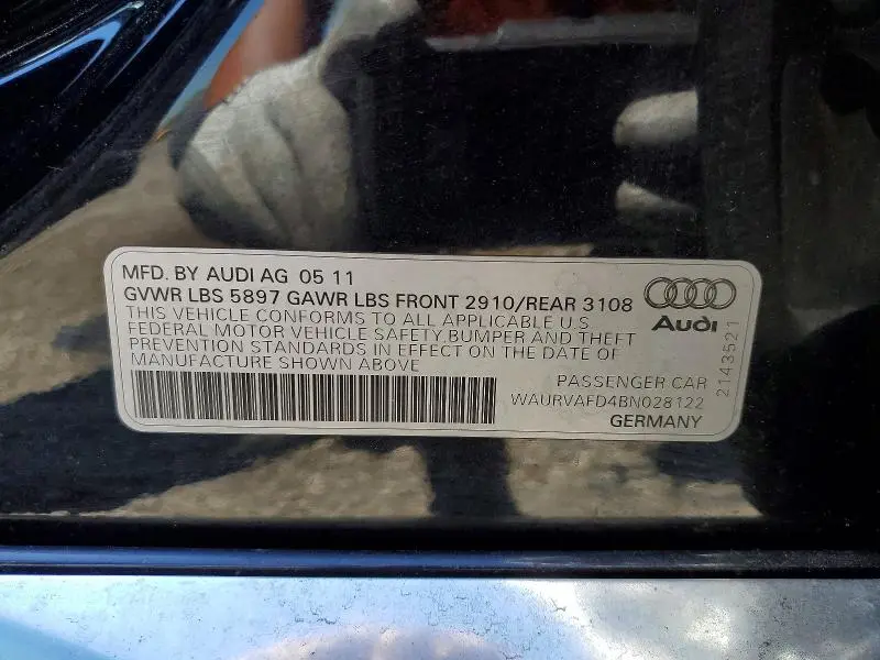 2011 AUDI A8 L QUATTRO  