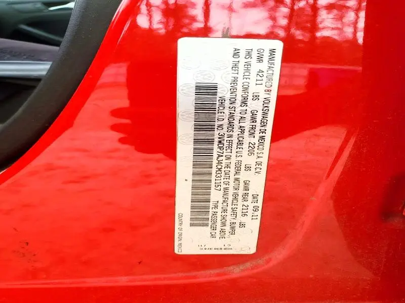 2012 VOLKSWAGEN JETTA SE  
