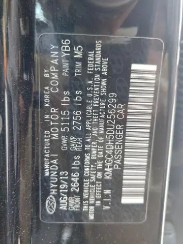 2013 HYUNDAI GENESIS 5.0L  