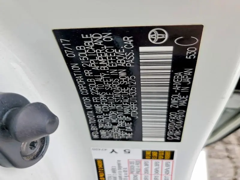 2017 TOYOTA PRIUS TWO  