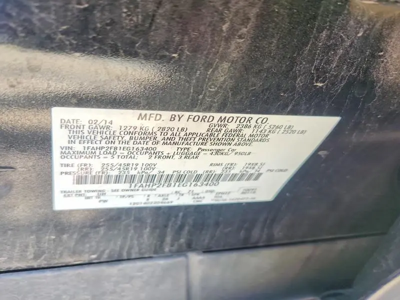 2014 FORD TAURUS LIMITED  