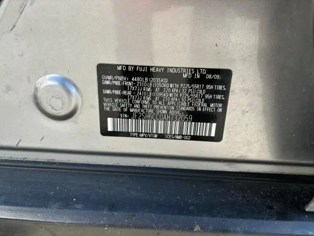 2010 SUBARU FORESTER 2.5X PREMIUM  