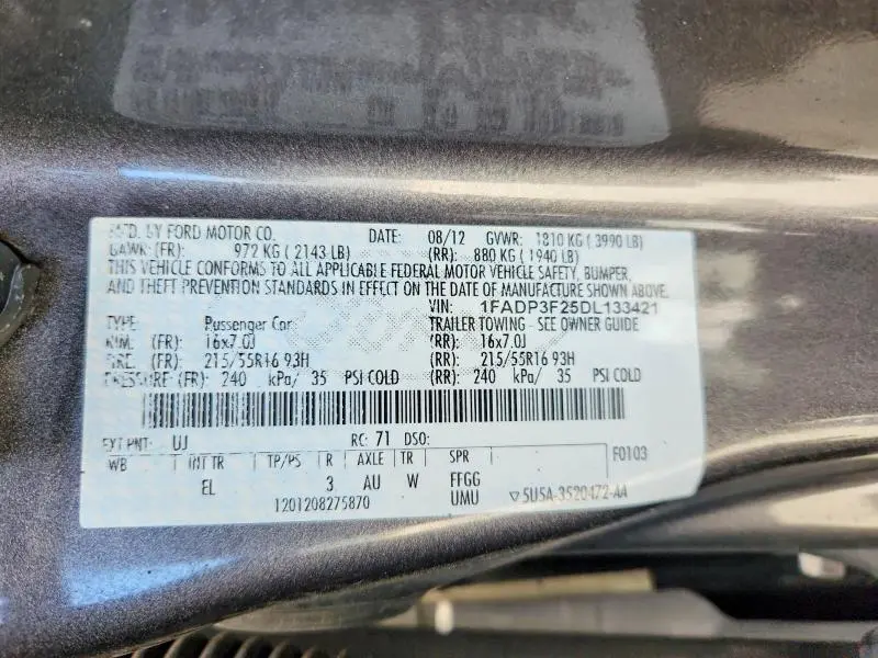 2013 FORD FOCUS SE  