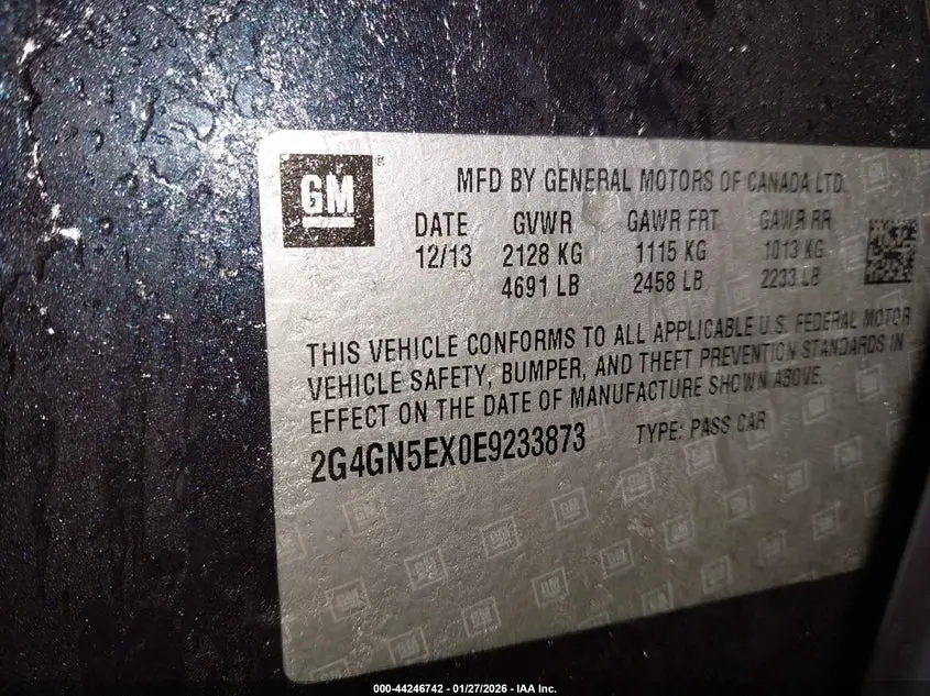 2014 BUICK REGAL TURBO/E-ASSIST PREMIUM I