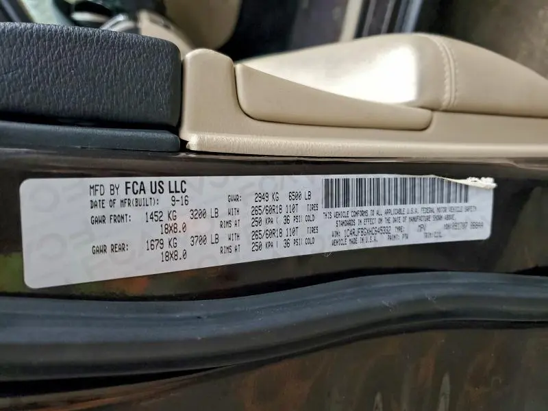 2017 JEEP GRAND CHEROKEE LIMITED  