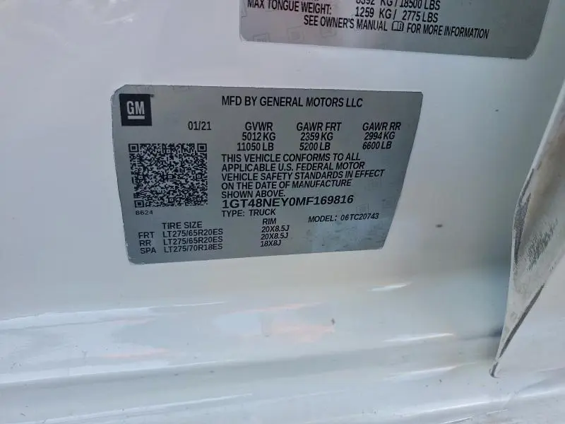 2021 GMC SIERRA C2500 SLT  