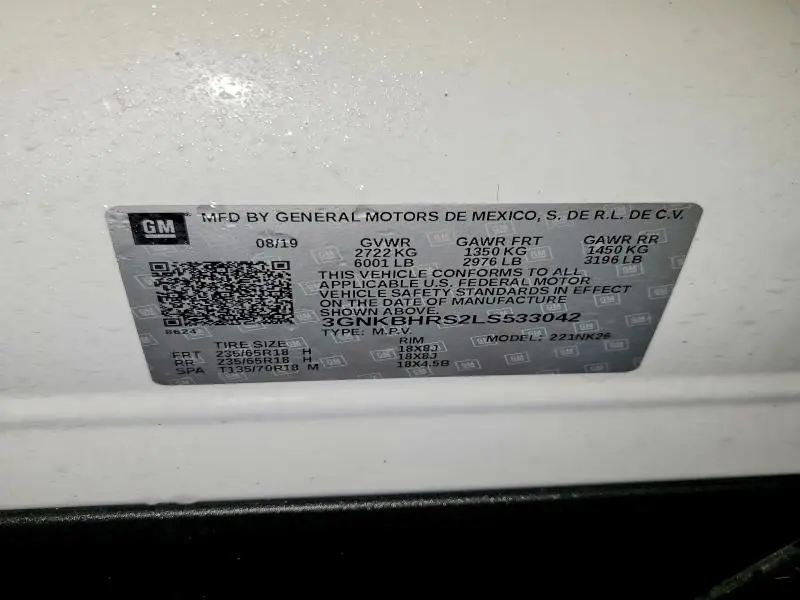 2020 CHEVROLET BLAZER 2LT  