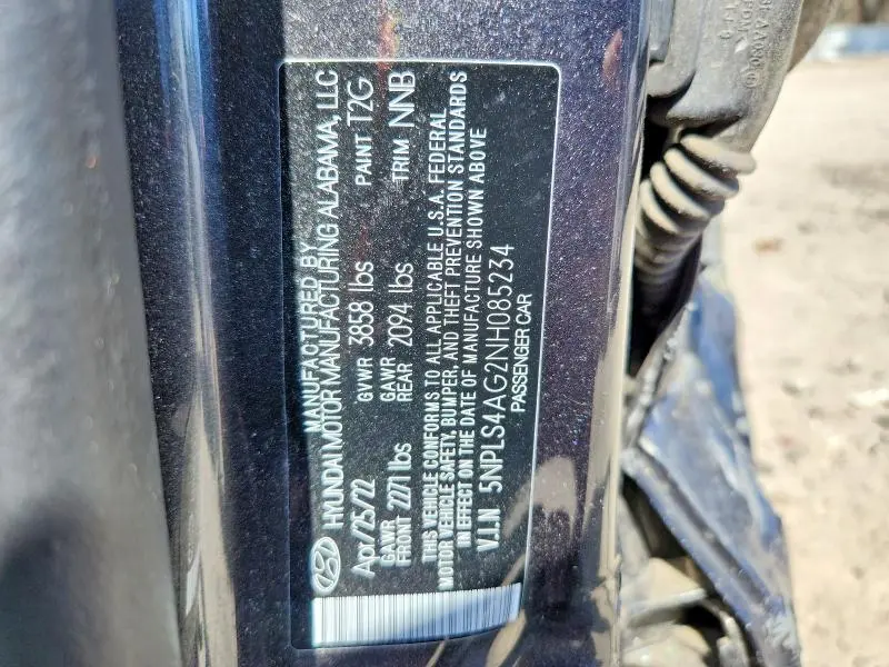 2022 HYUNDAI ELANTRA SEL  