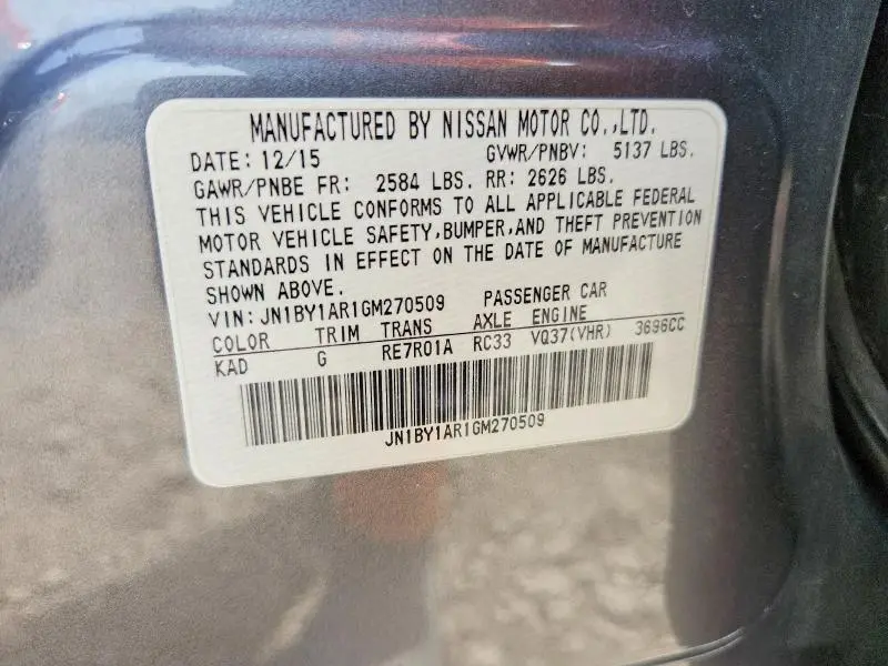 2016 INFINITI Q70 3.7  