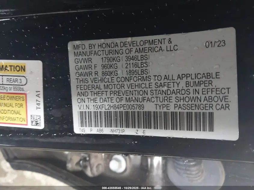 2023 HONDA CIVIC SPORT