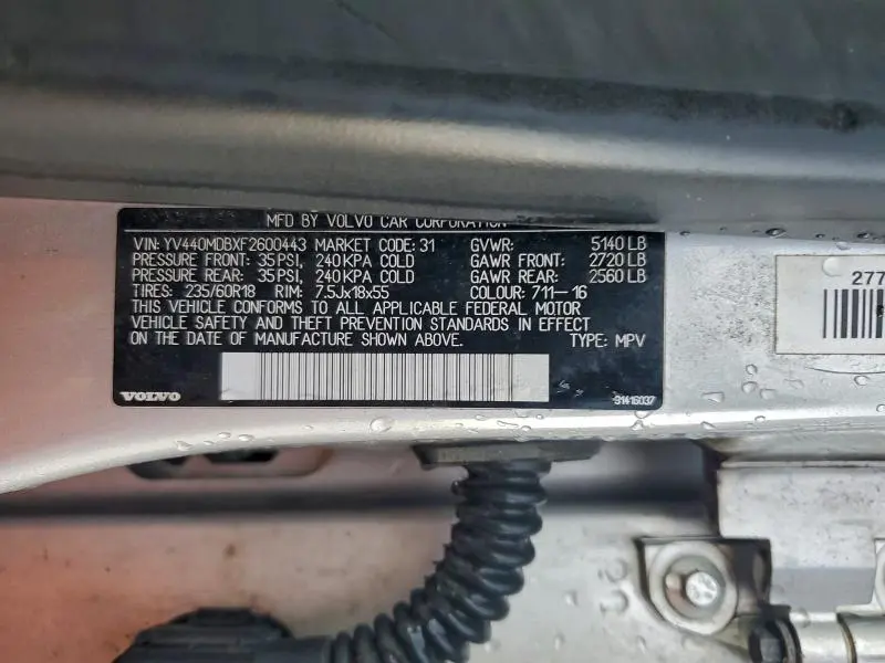 2015 VOLVO XC60 T5 PREMIER  