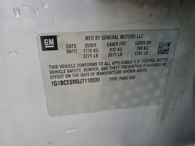 2018 CHEVROLET CRUZE LS  