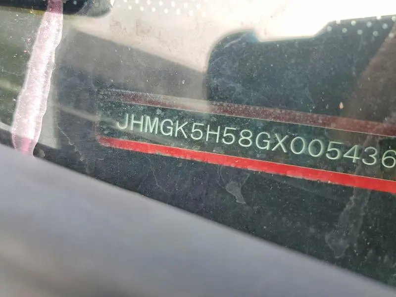 2016 HONDA FIT LX  