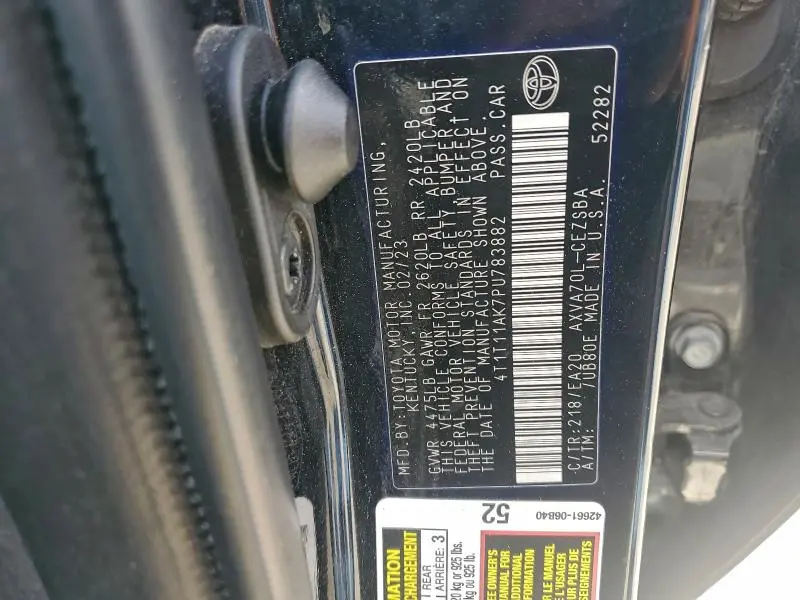 2023 TOYOTA CAMRY SE NIGHT SHADE  