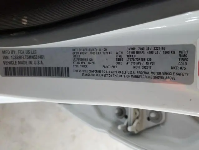 2021 RAM 1500 REBEL  