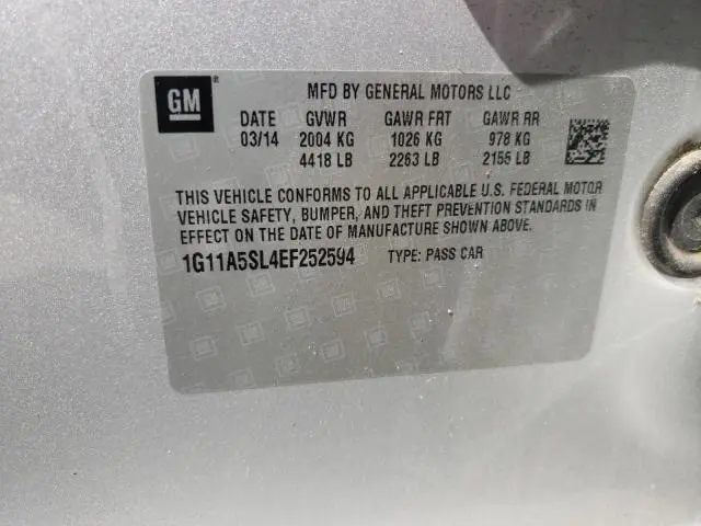 2014 CHEVROLET MALIBU LS