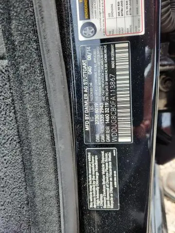 2015 MERCEDES-BENZ S 550  