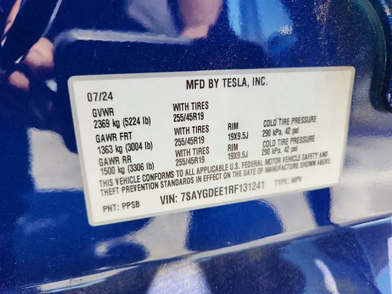 2024 TESLA MODEL Y   