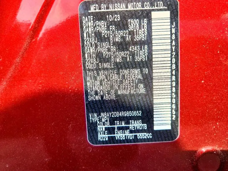2024 NISSAN ARMADA PLATINUM  