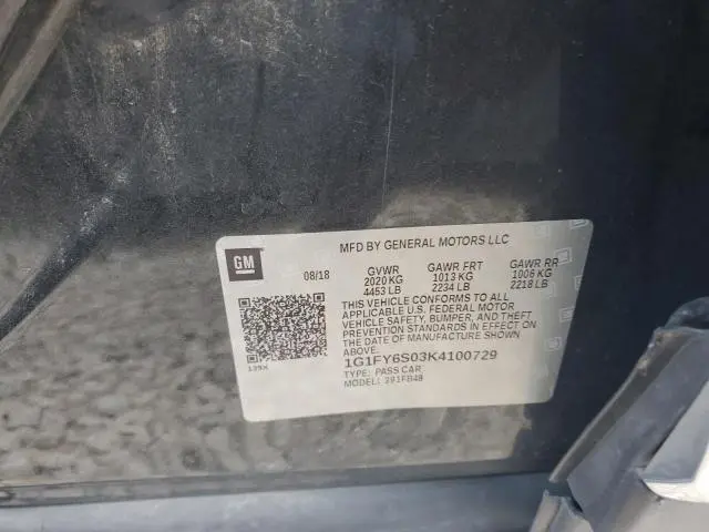 2019 CHEVROLET BOLT EV LT  