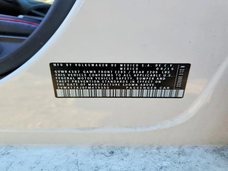 2015 VOLKSWAGEN JETTA GLI  