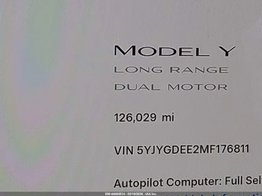 2021 TESLA MODEL Y LONG RANGE DUAL MOTOR ALL-WHEEL DRIVE