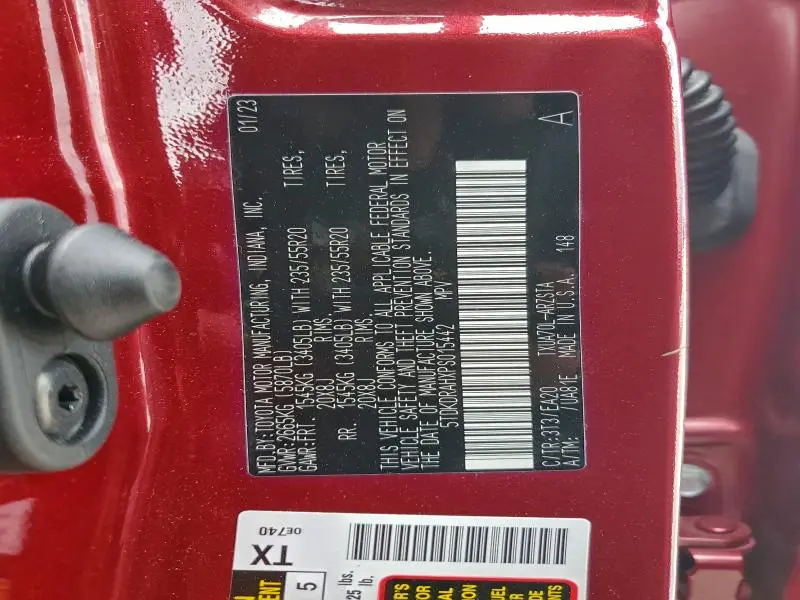 2023 TOYOTA HIGHLANDER L  