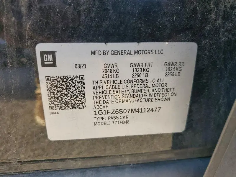 2021 CHEVROLET BOLT EV PREMIER  