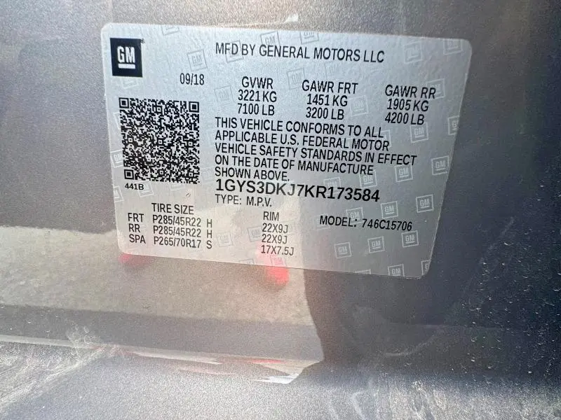 2019 CADILLAC ESCALADE PLATINUM  