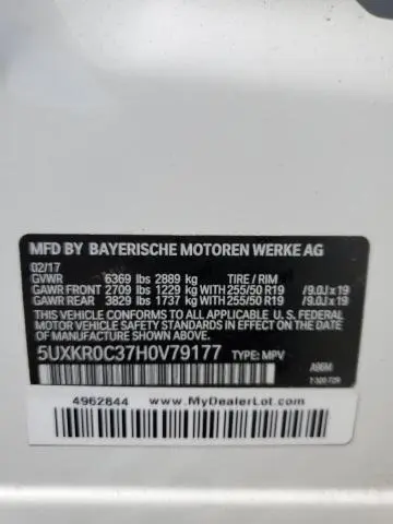 2017 BMW X5 XDRIVE35I  