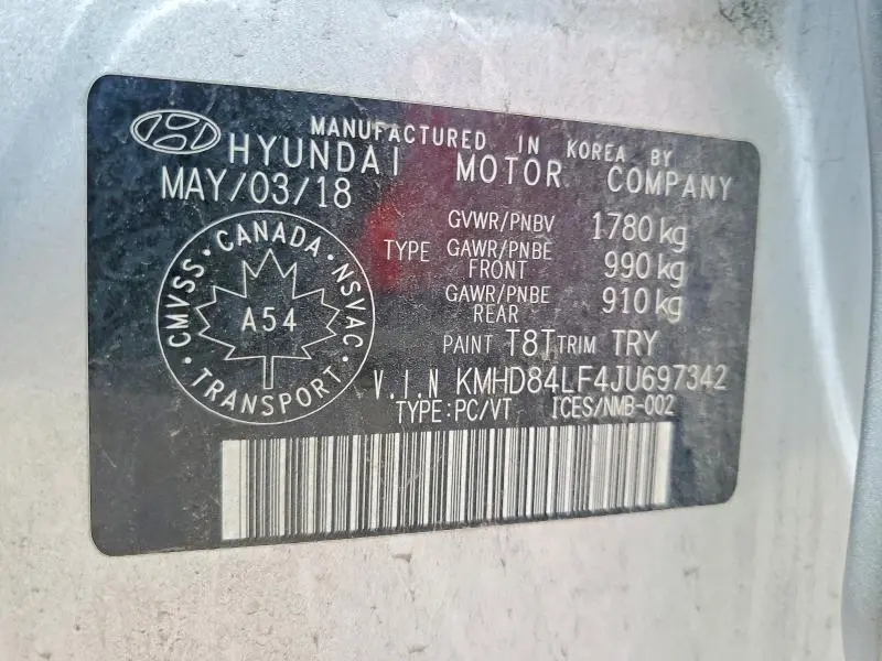 2018 HYUNDAI ELANTRA SEL  