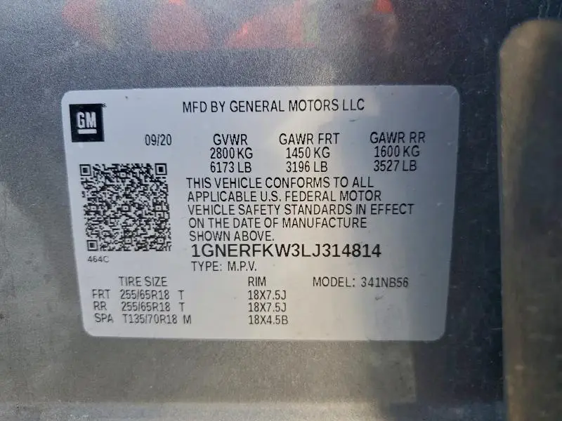 2020 CHEVROLET TRAVERSE LS  